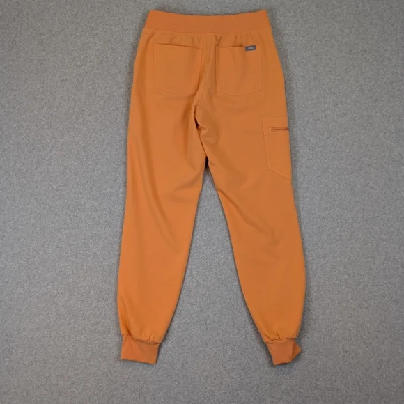 FIGS Scrub Set Women's XS Shaka Orange Catarina Top Zamora Jogger Bottom - Picture 5 of 15